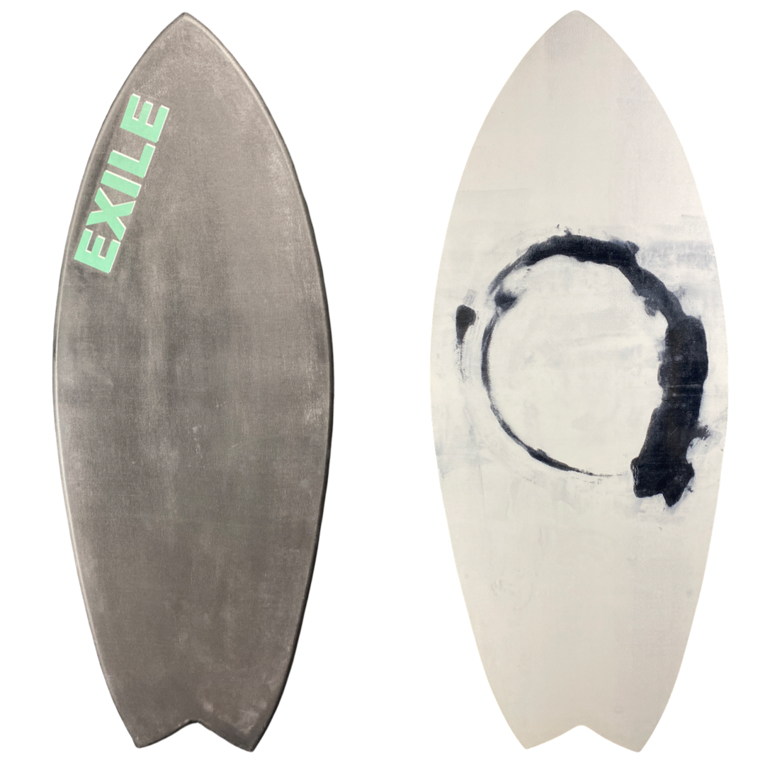 55 Blairacuda Shape Double Carbon Fiber Epoxy Skimboard Exile 55 Blairacuda Shape Double Carbon Fiber Epoxy Skimboard Exile