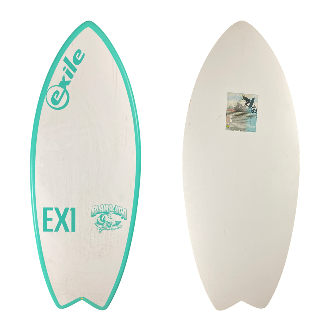 綺麗です♪ RUSH SKIMBOARDS 131cm Used Small Blairacuda™ EX1 E-Glass Epoxy Skimboard | Exile Skimboards