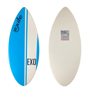 EX0 Exile Epoxy Skimboard Blue White Stripe