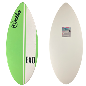 EXO Exile Epoxy Skimboard Green White Stripe