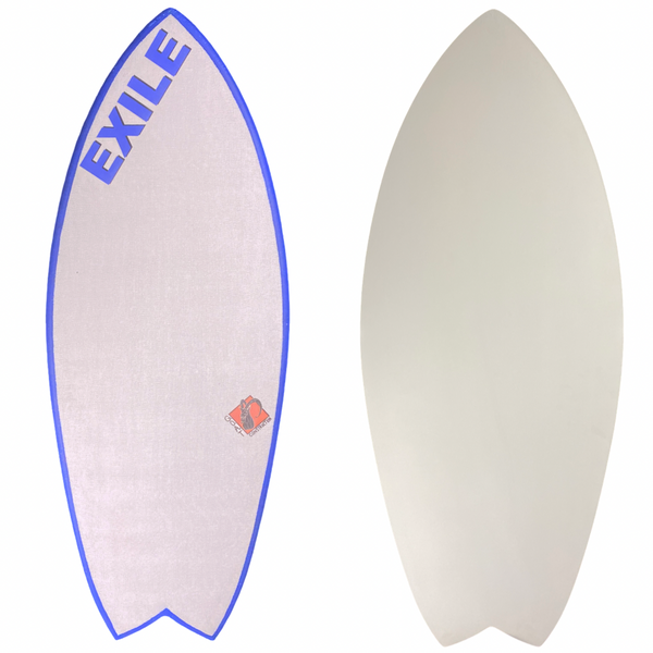 Extra Large Blairacuda™ 3/4" Tapered to 5/8" G.O.A.T Construction Carbon Fiber Epoxy Skimboard