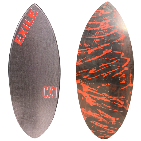 Small CX1 Hybrid Shape Double Carbon Fiber Epoxy Skimboard