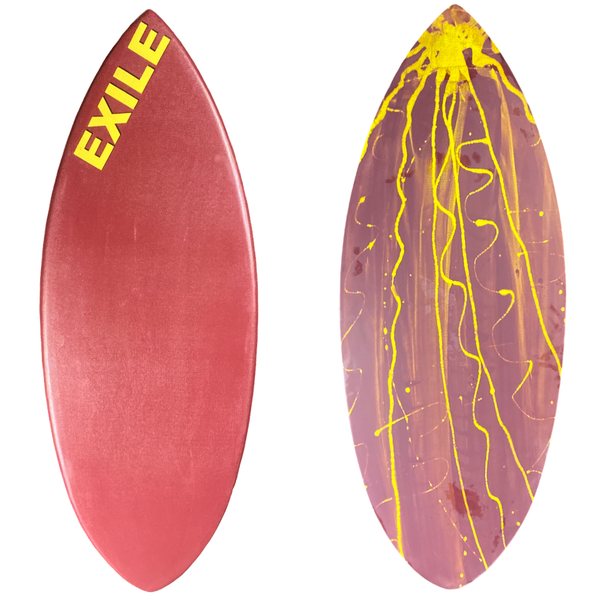 Medium Pro Shape 3/4" Tapered to 5/8” Double Carbon Fiber Epoxy Skimboard