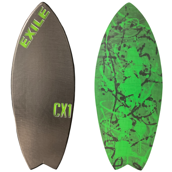 Large CX1 Blairacuda™ Shape Double Carbon Fiber Epoxy Skimboard
