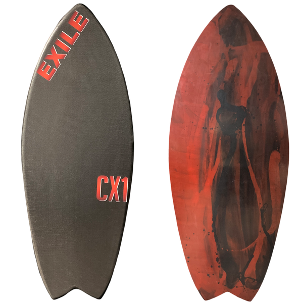 Large CX1 Blairacuda™ Shape Double Carbon Fiber Epoxy Skimboard