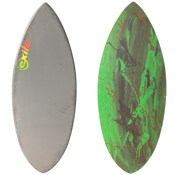 Large Pro Shape 3/4" Tapered to 5/8” Double Carbon Fiber Epoxy Skimboard