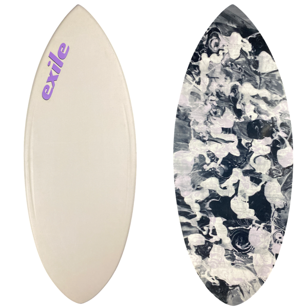 Medium Hybrid 3/4” Tapered to 5/8" Double Carbon Fiber Epoxy Skimboard