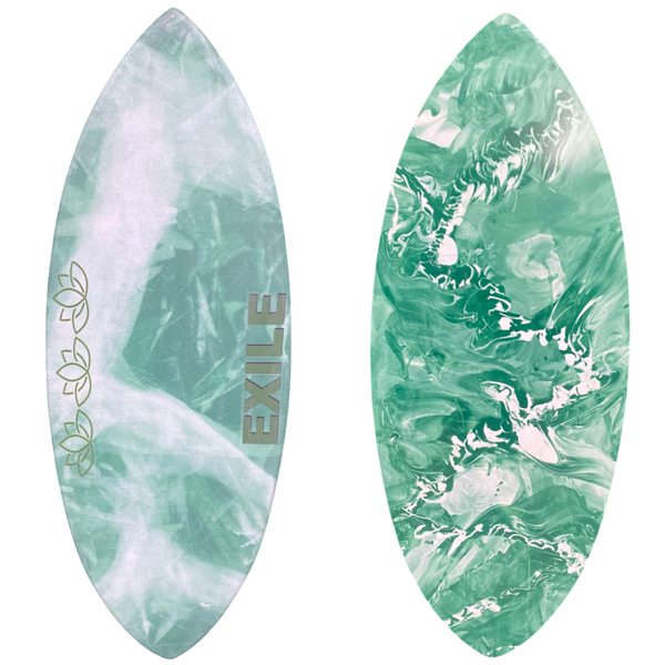 Small Lotus™ Shape 5/8'' Double Carbon Fiber Epoxy Skimboard