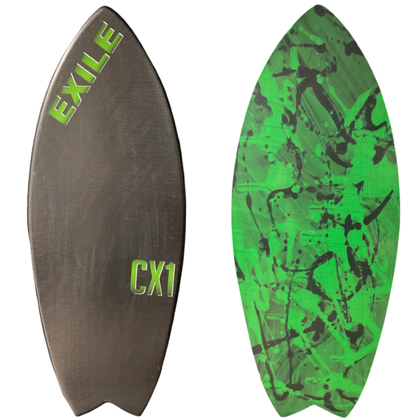 Large CX1 Blairacuda™ Shape Double Carbon Fiber Epoxy Skimboard
