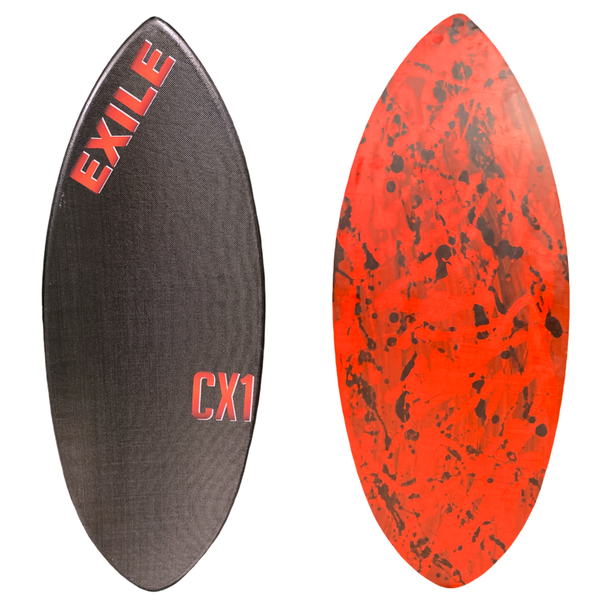 Small CX1 Hybrid Shape Double Carbon Fiber Epoxy Skimboard