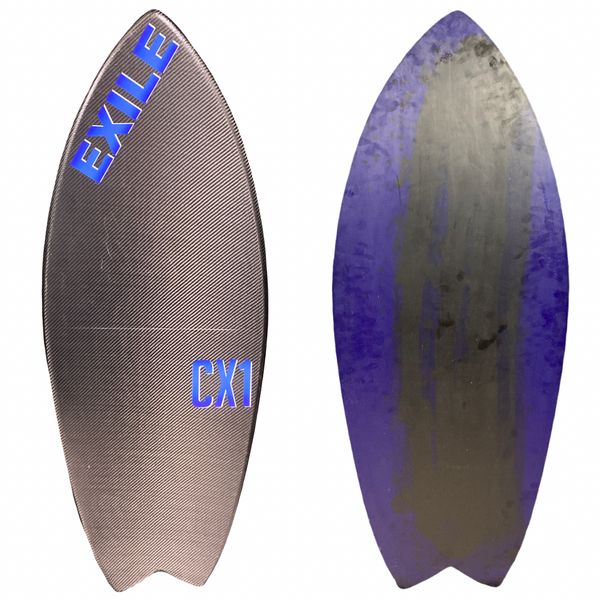 Large CX1 Blairacuda™ Shape Double Carbon Fiber Epoxy Skimboard