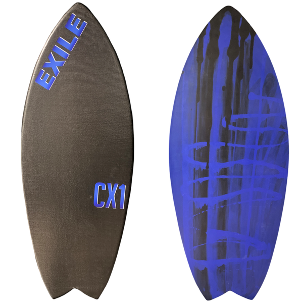 Large CX1 Blairacuda™ Shape Double Carbon Fiber Epoxy Skimboard