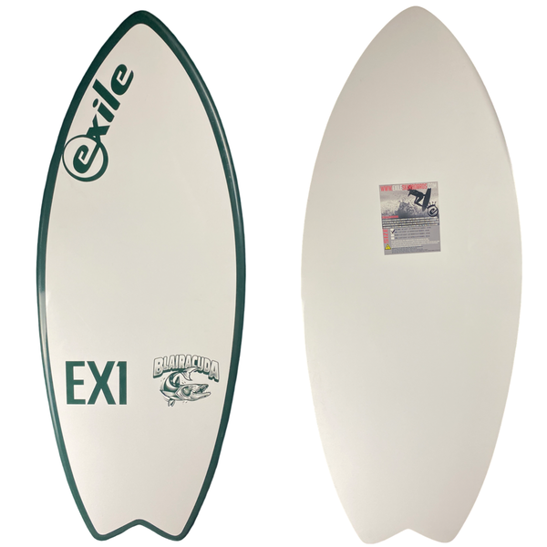 BLEMISHED Small Blairacuda™ EX1 E-Glass Epoxy Skimboard