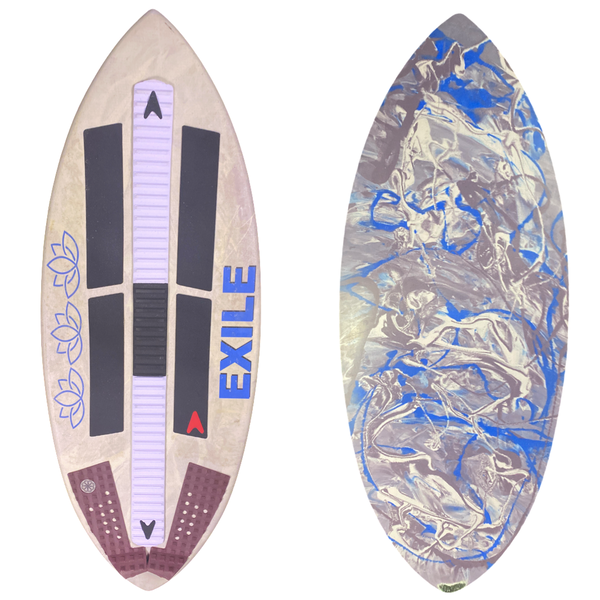 Used 51.50" Lotus™ Shape 3/4'' Double Carbon Fiber Epoxy Skimboard