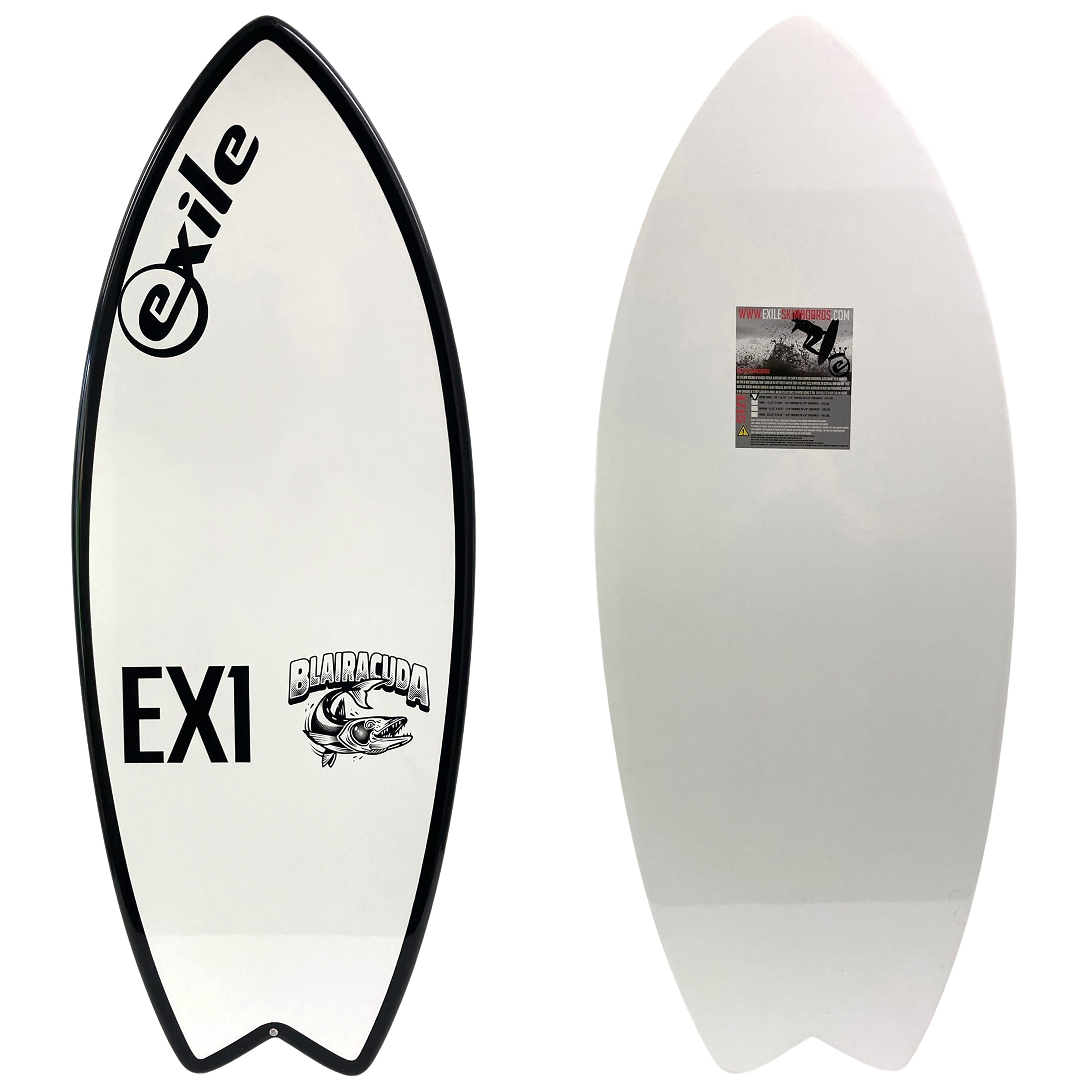 Blairacuda™ EX1 E-Glass Epoxy Skimboard