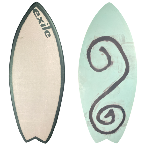 Small Blairacuda™ 5/8" Double Carbon Fiber Epoxy Skimboard