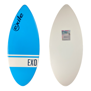 EX0 Exile Epoxy Skimboard Blue White Stripe