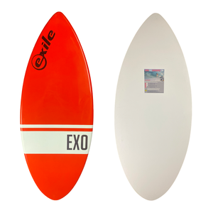 EX0 Exile Epoxy Skimboard Red White Stripe