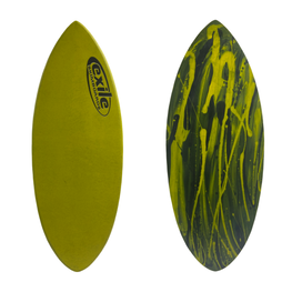 Small Hybrid Shape 3/4” Tapered to 5/8" Double Carbon Fiber Epoxy Skimboard