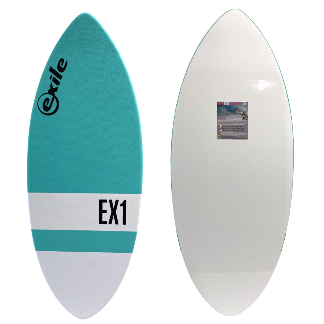 EX1 Softy E-Glass Epoxy Soft Skimboard – Exile Skimboards EX1 Softy E-Glass Epoxy Soft Skimboard – Exile Skimboards
