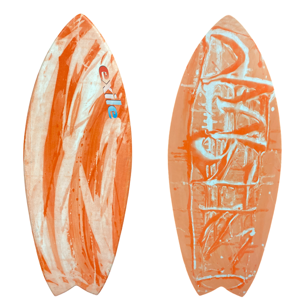 Medium Blairacuda™ 3/4" Tapered to 5/8" Double Carbon Fiber Epoxy Skimboard