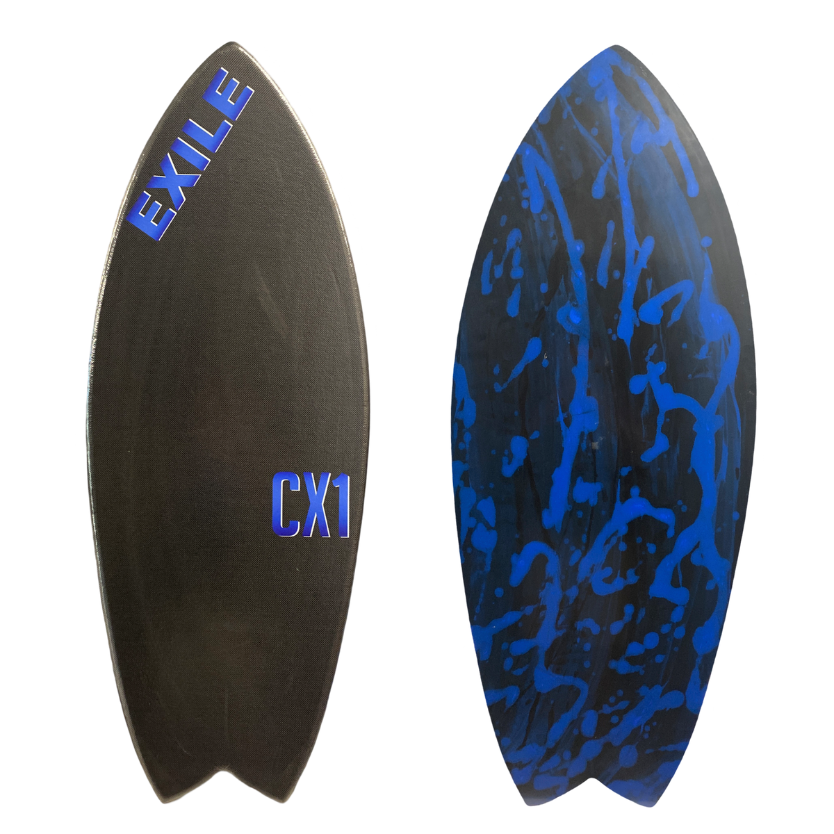 Extra Large CX1 Blairacuda™ Shape Double Carbon Fiber Epoxy Skimboard ...