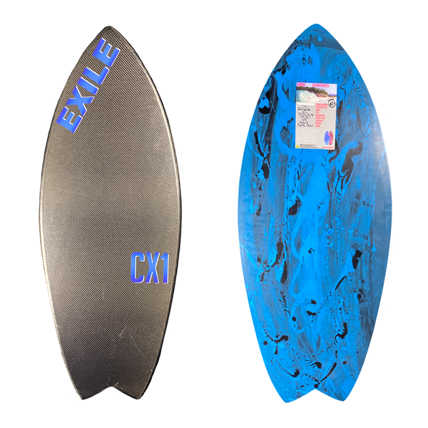 Extra Large CX1 Blairacuda™ Shape Double Carbon Fiber Epoxy Skimboard