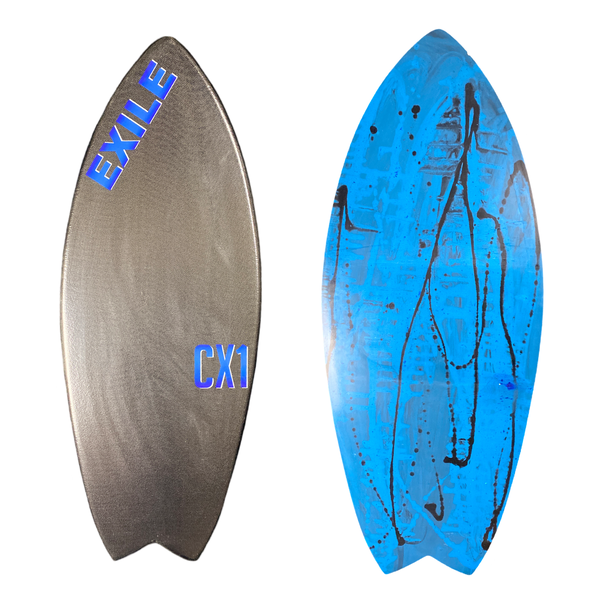 Exile Double Carbon Fiber CX1 Epoxy Skimboard