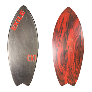 Exile Double Carbon Fiber CX1 Epoxy Skimboard Blairacuda