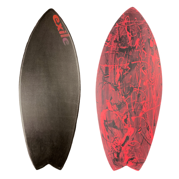 Medium Blairacuda™ 5/8" Double Carbon Fiber Epoxy Skimboard