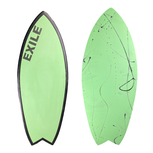 Large Blairacuda™ 3/4” Tapered to 5/8" Double Carbon Fiber Epoxy Skimboard