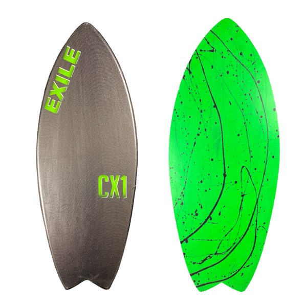 Medium CX1 Blairacuda™ Shape Double Carbon Fiber Epoxy Skimboard