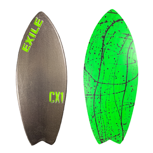 Exile Skimboards CX1 Double Carbon Epoxy Blairacuda Black