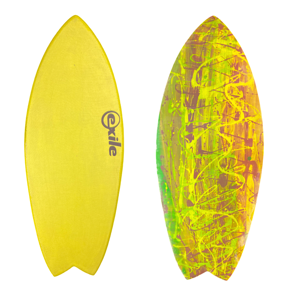 Small Blairacuda™ 3/4” Tapered to 5/8" Double Carbon Fiber Epoxy Skimboard