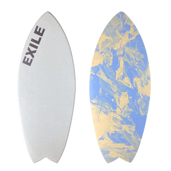 Large Blairacuda™ 5/8" Double Carbon Fiber Epoxy Skimboard