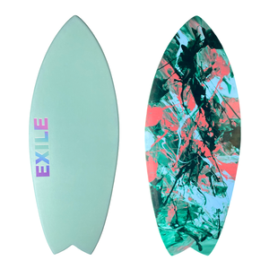 Exile Skimboards Double Carbon Epoxy Blairacuda Green