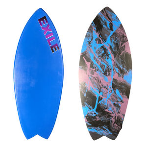 Exile Skimboards Double Carbon Epoxy Blairacuda Blue