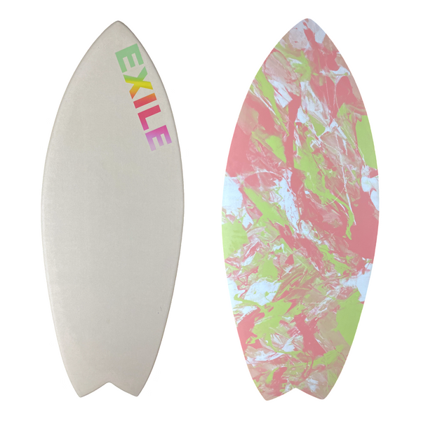 Medium Blairacuda™ 3/4” Tapered to 5/8" Double Carbon Fiber Epoxy Skimboard