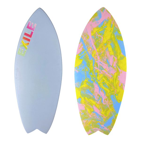 Medium Blairacuda™ 3/4” Tapered to 5/8" Double Carbon Fiber Epoxy Skimboard