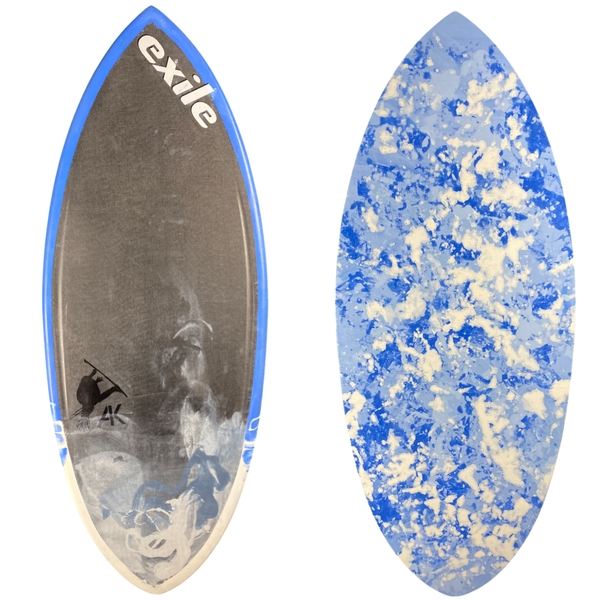 Extra Large Hybrid 3/4” to 5/8" Double Carbon Fiber Epoxy Skimboard