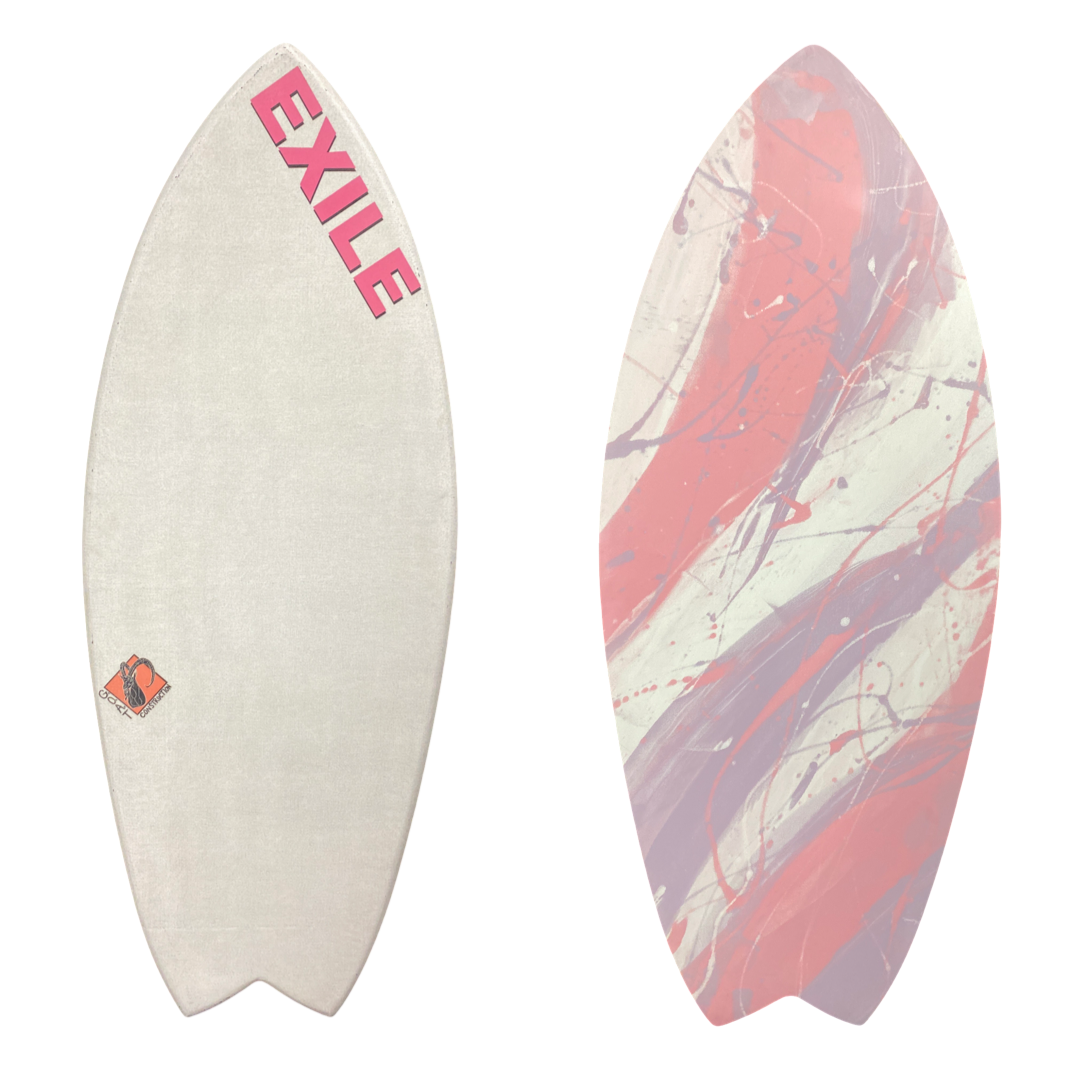 Blairacuda™ G.O.A.T Consturction™ Carbon Skimboard Extra Large 3/4