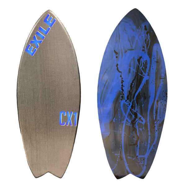 Large CX1 Blairacuda™ Shape Double Carbon Fiber Epoxy Skimboard