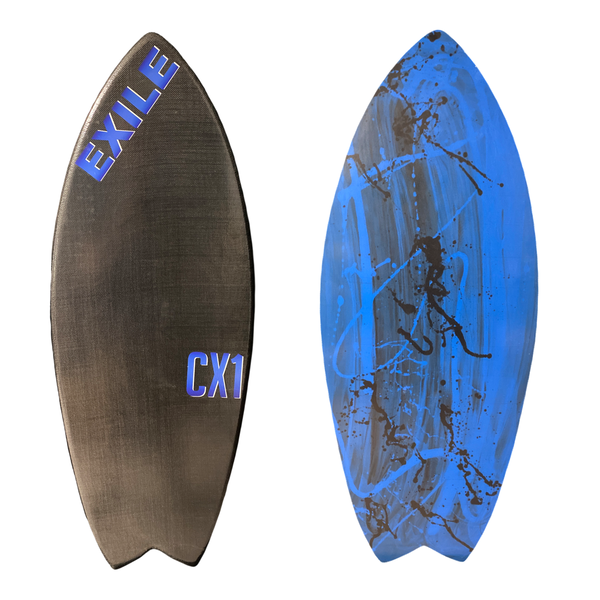Large CX1 Blairacuda™ Shape Double Carbon Fiber Epoxy Skimboard