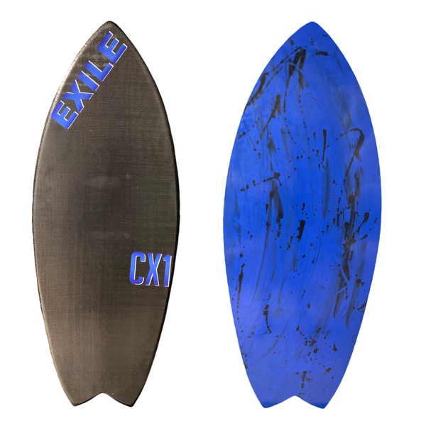 Medium CX1 Blairacuda™ Shape Double Carbon Fiber Epoxy Skimboard
