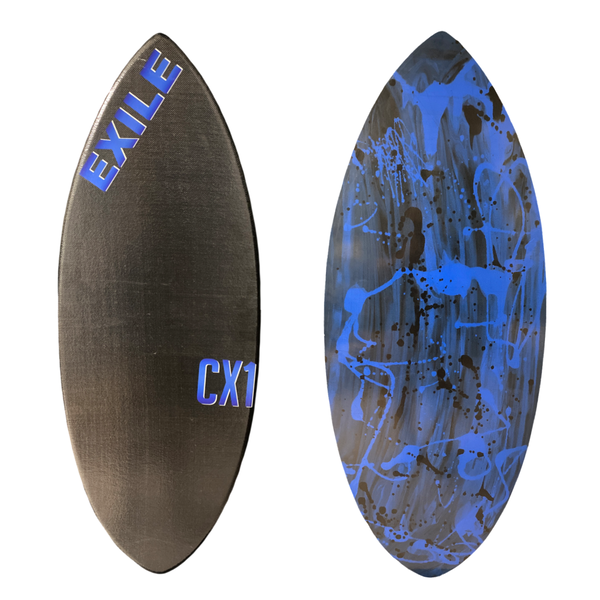 Small CX1 Hybrid Shape 5/8" Double Carbon Fiber Epoxy Skimboard