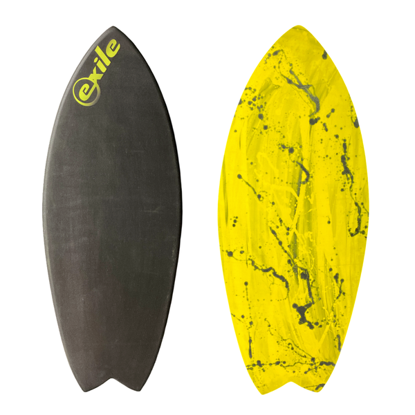 Medium Blairacuda™ 3/4" Tapered to 5/8" Double Carbon Fiber Epoxy Skimboard