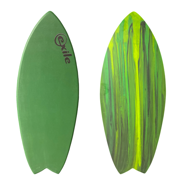 Large Blairacuda™ 3/4" Tapered to 5/8" Double Carbon Fiber Epoxy Skimboard