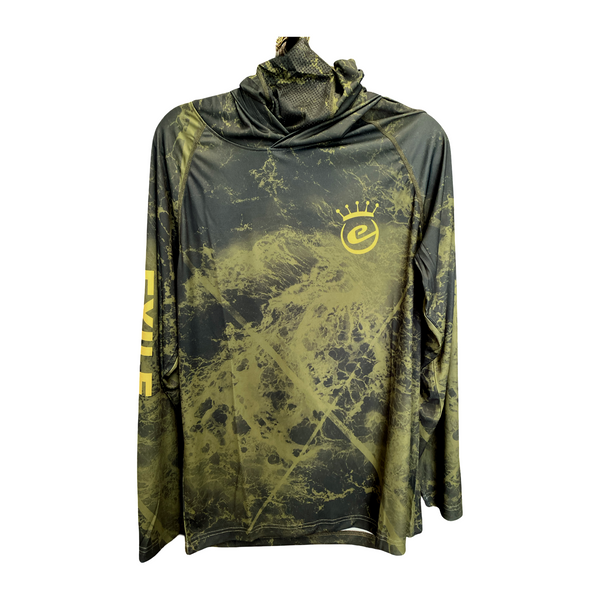Exile Ocean Camo SPF Long Sleeve Hoodie - Green