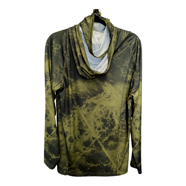 Exile Ocean Camo SPF Long Sleeve Hoodie - Green