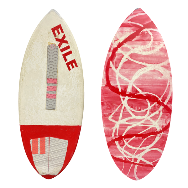 Used Extra Large Hybrid Shape 5/8” Double Carbon Fiber Epoxy Skimboard